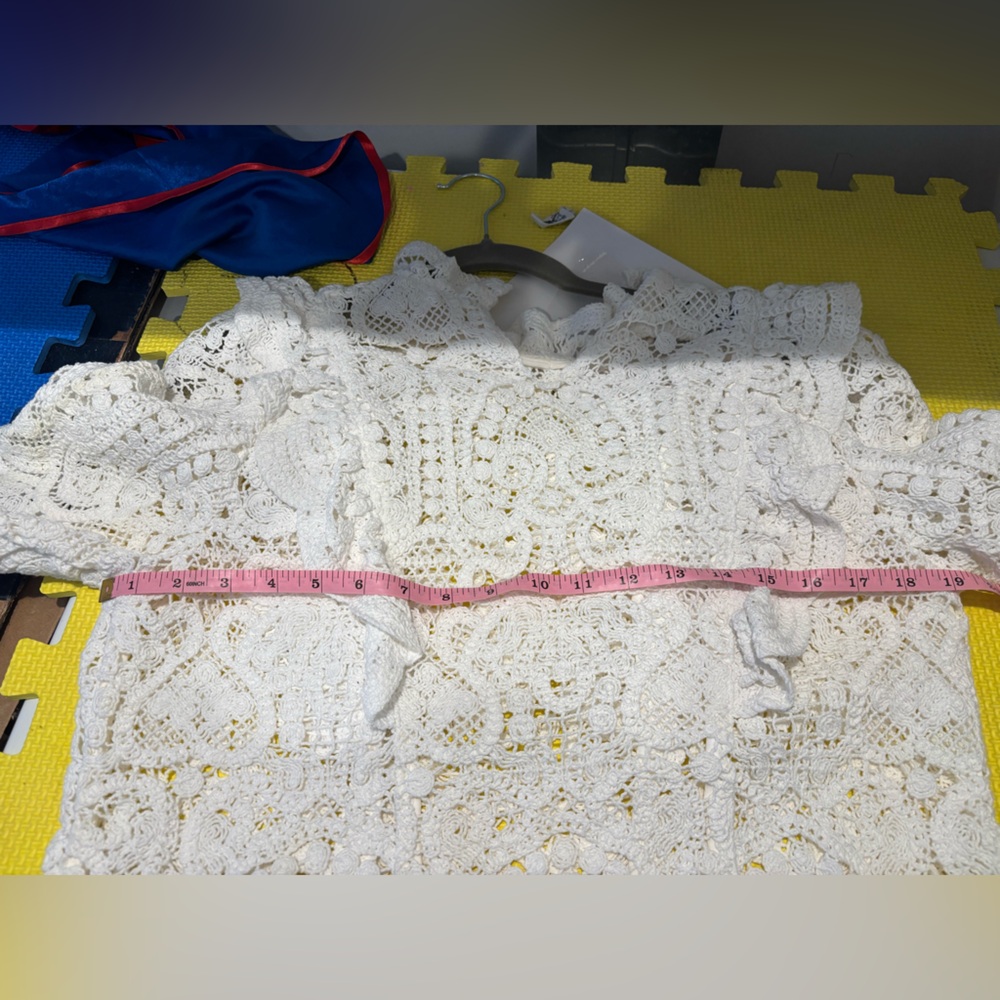 Sezane White Lace Blouse - Picture 4 of 5